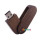 Rotate USB 2.0 Flash Drive 128 MB to 64 GB Thumb Stick Wooden